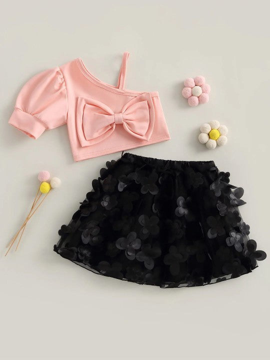 Bold N Elegant Girls Top with Skirt